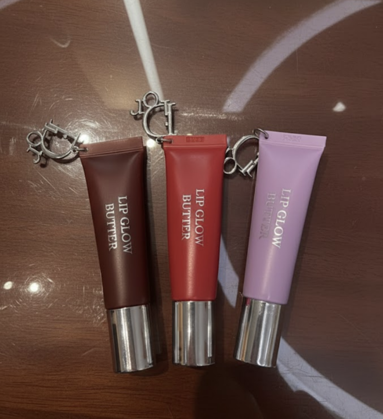 Dior lip glow butter, black cherry, lychee, glazed lavander